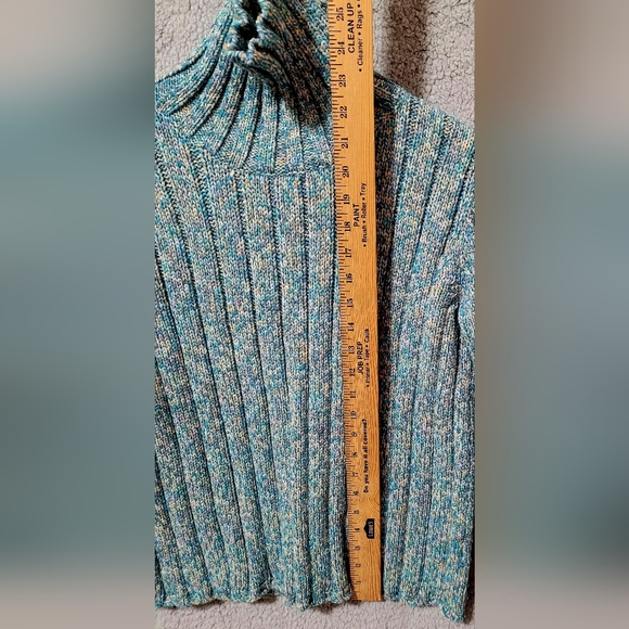 Dressbarn Multicolor Turtleneck Sweater Medium - Picture 6 of 8